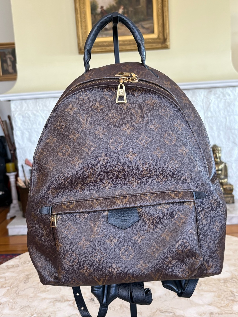 Louis Vuitton Palm Springs Backpack MM – Monogram / Black Leather Unisex - Picture 1 of 15
